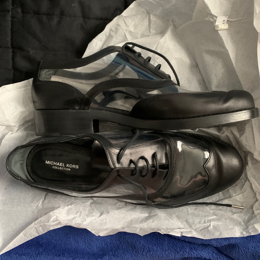 Michael Kors Collection clear oxfords UNIQUE